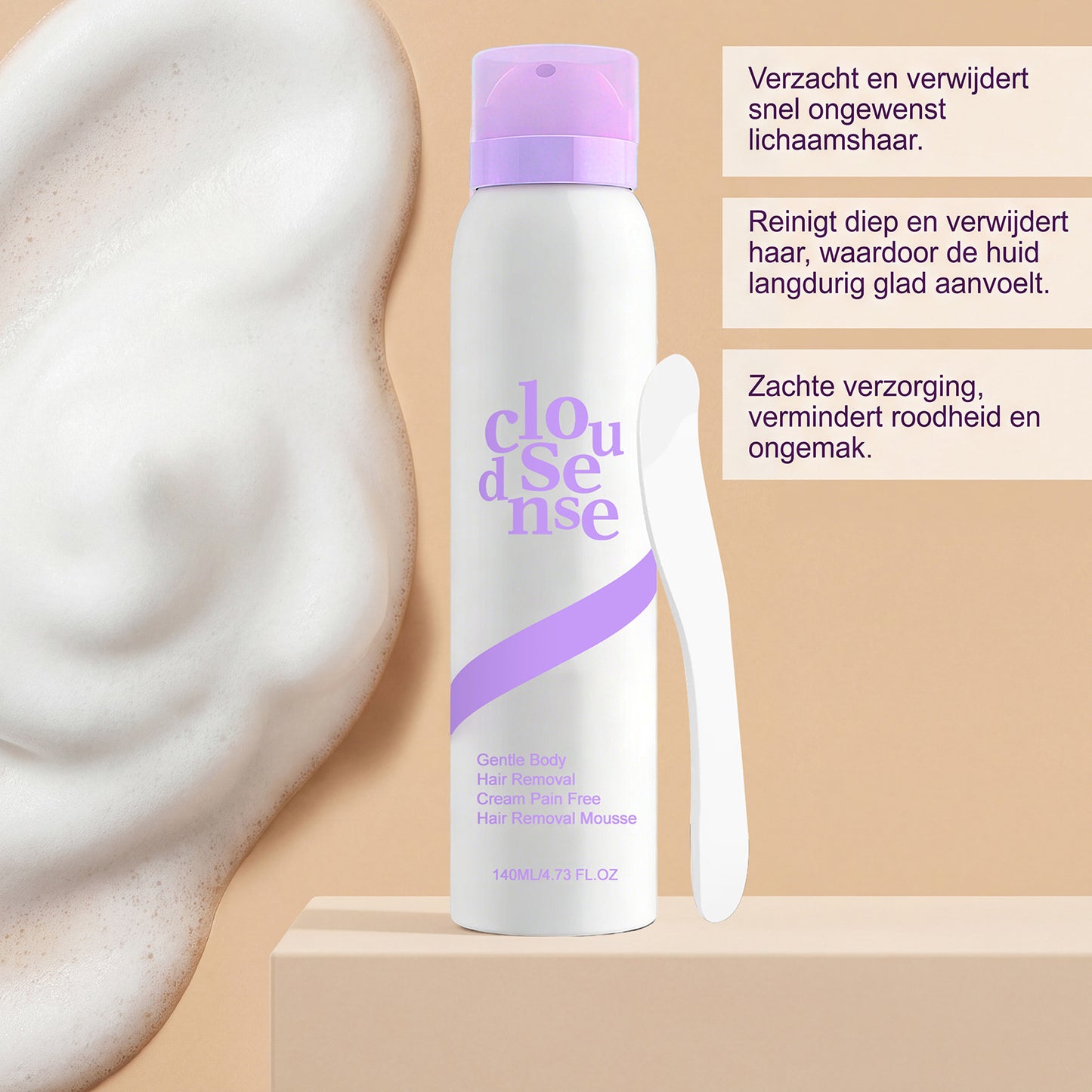 Hair removal mousse